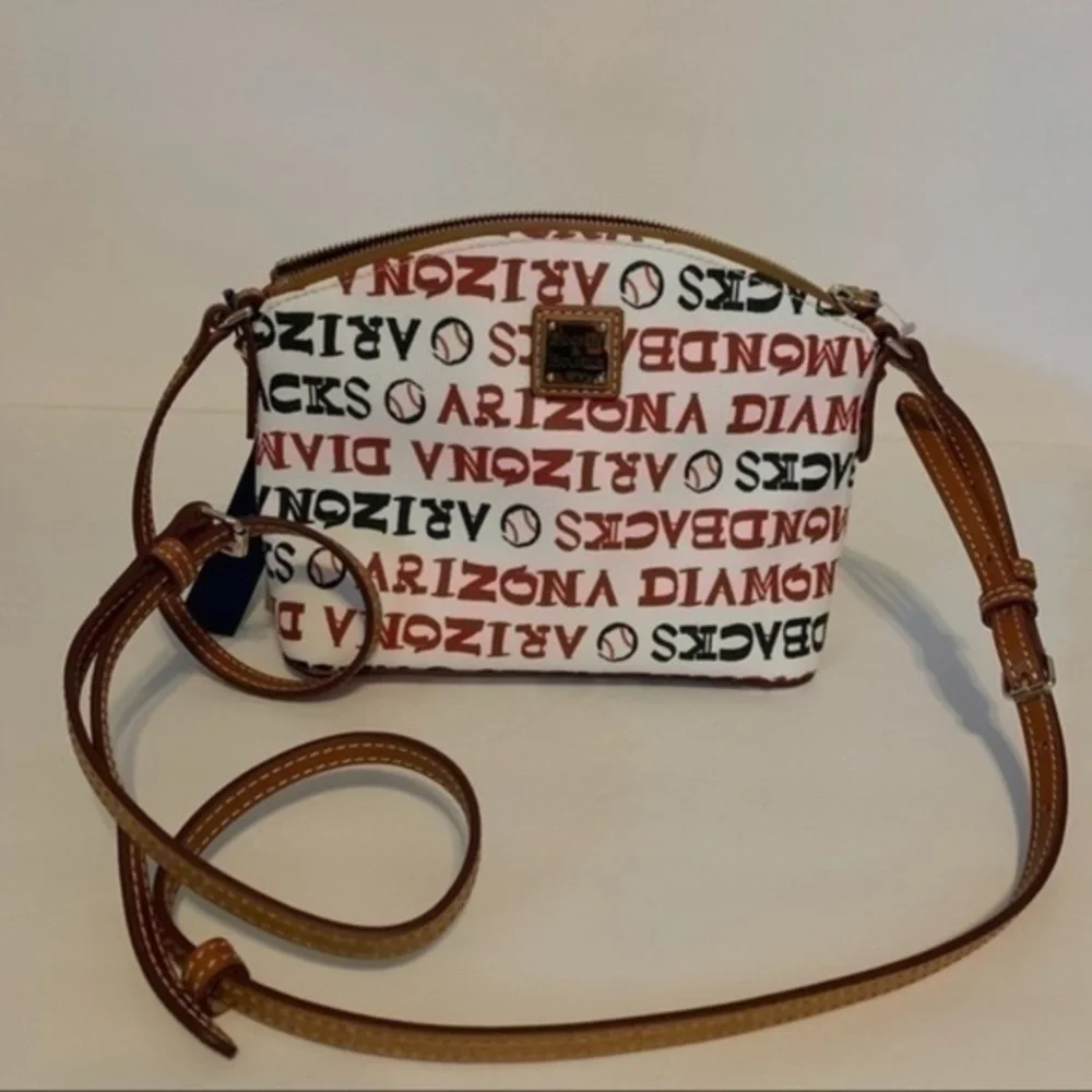 Dooney & Bourke White, Black and Brown Arizona Diamondbacks Crossbody Bag